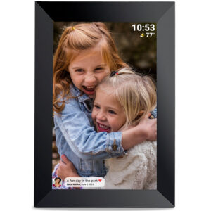 NoBrand Smart 10.1 WIFI Digital Photo Frame Wooden Commonpicture Video Pictures 16GB Storage Touch Panel Smart Frameo App Support Android IOS Support UP to 32GB SD Card NZDEPOT - NZ DEPOT