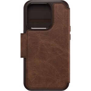 OtterBox iPhone 15 Pro 6.1 Strada Folio Wallet MagSafe Case Brown NZDEPOT - NZ DEPOT