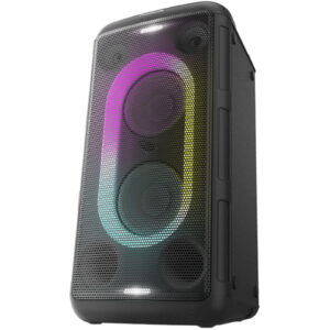 Panasonic SC TMAX15 300W High Power Party Speaker System Bluetooth Optical for TV USB Microphone Guitar 3.5mm inputs 7 colour LED lights Easy to grip carry handle NZDEPOT - NZ DEPOT