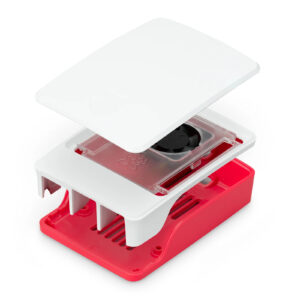 Raspberry Pi Official Case with Fan Red / White for Raspberry Pi 5 Model B (The board is not included.) - NZ DEPOT