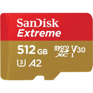 SanDisk Extreme MicroSDXC 512GB Up to 160MBs read 90MBs WriteC10 U3 V30 A2. Perfect for 4G smartphones tablets and cameras Drones NZDEPOT - NZ DEPOT