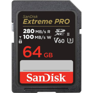 SanDisk Extreme PRO 64GB UHS II SDXC Card UHS II C10 U3 V30 280MBs R 100MBs Write NZDEPOT - NZ DEPOT