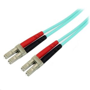 StarTech A50FBLCLC5 10 Gb Aqua MM Fiber Patch Cable LC/LC - 5m - NZ DEPOT