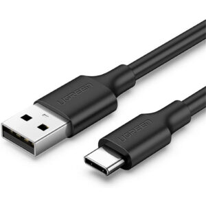 UGREEN UG-60116 USB-A 2.0 to USB-C Cable Nickel Plating 1m (Black) 3A - NZ DEPOT