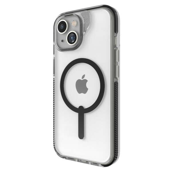 ZAGG iPhone 15 (6.1") Santa Cruz Snap Phone Case - Clear/Black - Magsafe Compatible - NZ DEPOT