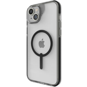 ZAGG iPhone 15 Plus (6.7") Santa Cruz Snap Phone Case - Clear/Black - Magsafe Compatible - NZ DEPOT