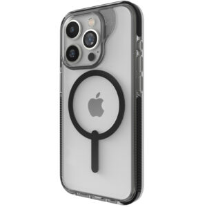ZAGG iPhone 15 Pro (6.1") Santa Cruz Snap Phone Case - Clear/Black - Magsafe Compatible - NZ DEPOT
