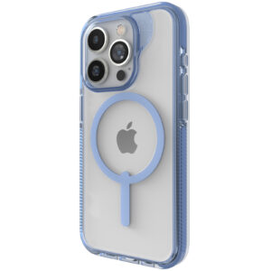 ZAGG iPhone 15 Pro (6.1") Santa Cruz Snap Phone Case - Clear/Blue - Magsafe Compatible - NZ DEPOT