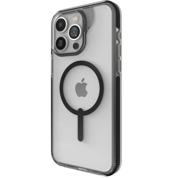 ZAGG iPhone 15 Pro Max (6.7") Santa Cruz Snap Phone Case - Clear/Black - Magsafe Compatible - NZ DEPOT