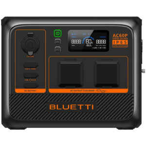 Bluetti AC60P Expandable Portable Waterproof Power Station Capacity 504 WH AC Output 600w