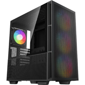 DEEPCOOL CH560 Hybrid Airflow and Dual 360 AIO Supported ATX mid Tower Gaming Case CPU Cooler Support Upto 175mm GPU Support Upto 380mm 7x PCI 360mm Rad Supported Front IO 1x USB 1x Type C NZDEPOT - NZ DEPOT