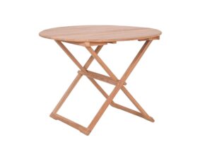 DS Teak Round Folding Table 1M PR10072 Outdoor Furniture NZ DEPOT - NZ DEPOT
