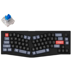 Keychron V8-D2 65% Alice 68 Key Carbon Black Full Assembled Knob Blue SwitchRGBHot-SwapKeychronKproMechanical Wired QMK Custom Keyboard - NZ DEPOT