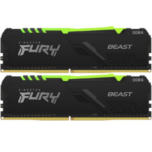 Kingston Fury Beast 32GB DDR4 RGB Desktop RAM Kit - Black - NZ DEPOT