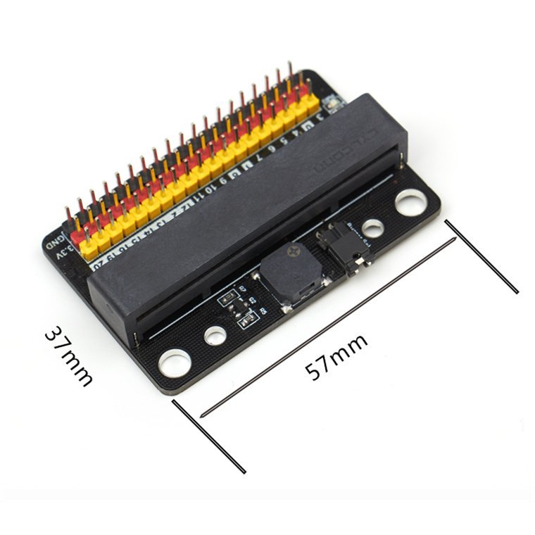 Carte D'Extension Micro:Bit IOBIT V2.0 Avec Buzzer - Shield Breakout Pour Programmation Python/Graphique Enfants - Alimentation 5V 1A - 13
