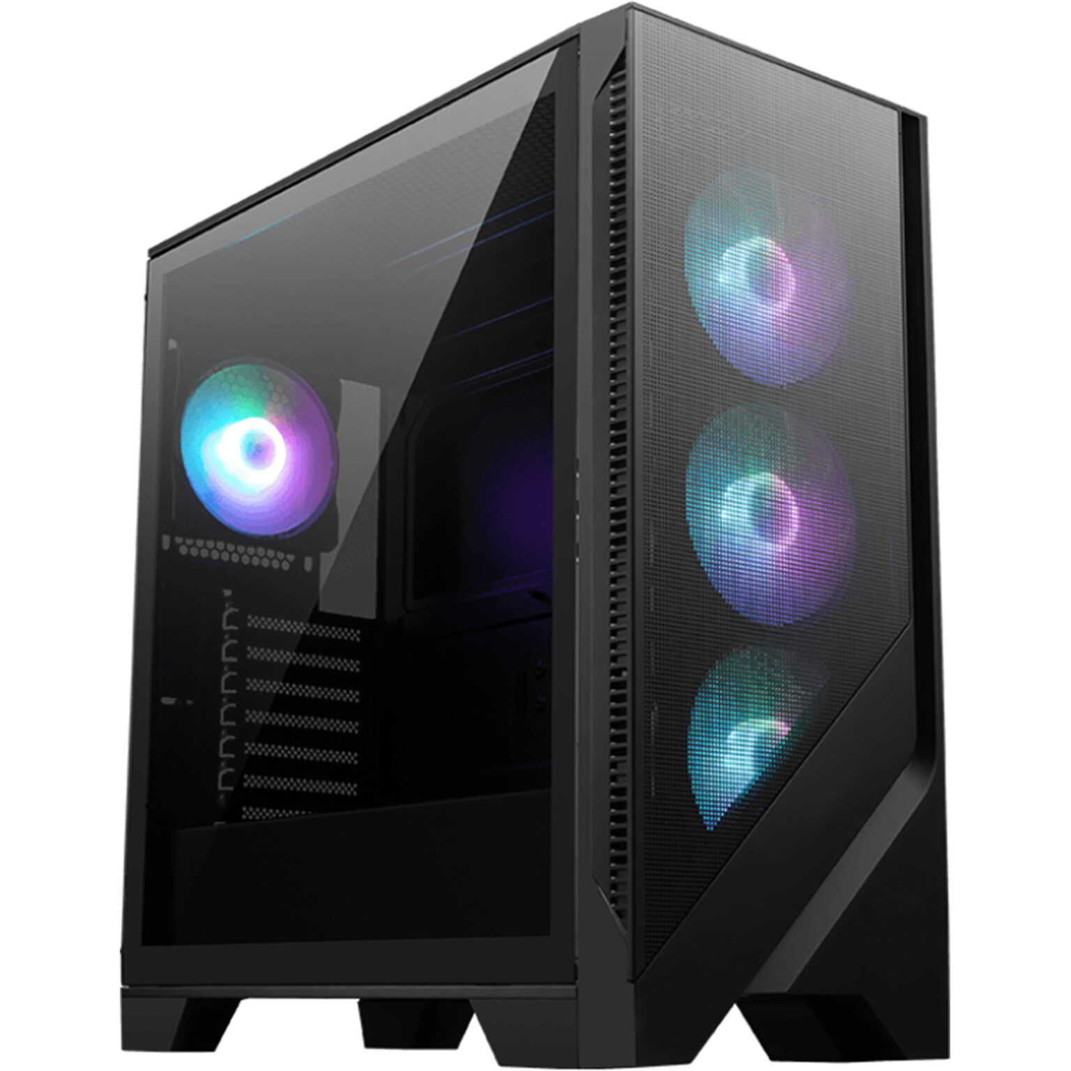 MSI MAG FORGE 320R Mid Tower Gaming Case for ATX/mATX/ITX Tempered ...