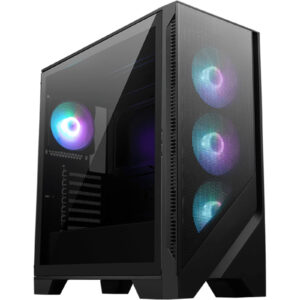 MSI MAG FORGE 320R Mid Tower Gaming Case for ATX/mATX/ITX Tempered Glass with 4x ARGB Fans