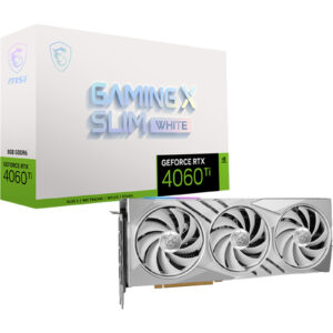 MSI NVIDIA GeForce RTX 4060 Ti GAMING X SLIM WHITE 8GB OC GDDR6 Graphics Card - NZ DEPOT