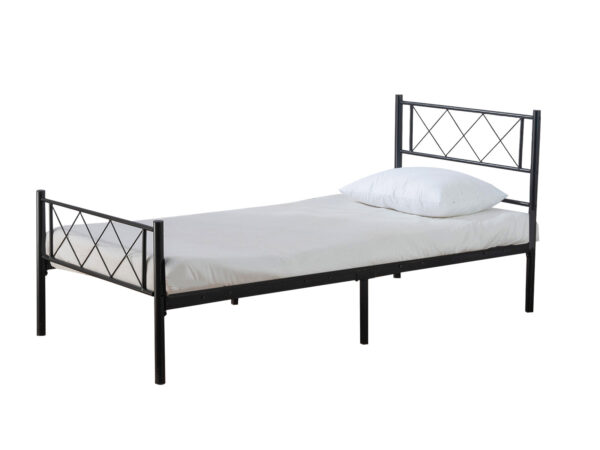 Metal Bed C45 Single Black