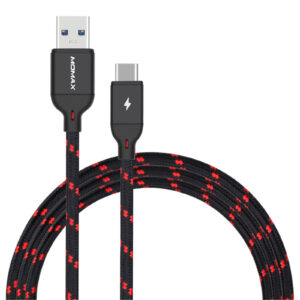 Momax 1M USB C to USB A ChargeSync Cable USB3.0Black Flexible Durable Support Samsung Moto and QC Fast Charging NZDEPOT - NZ DEPOT