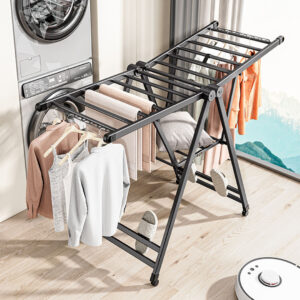 SOGA 1.4m Portable Wing Shape Clothes Drying Rack Foldable Space-Saving Laundry Holder, Home & Living, Laundry, Drying Racks, , ,  - NZ DEPOT 2