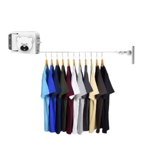 SOGA 160mm Wall-Mounted Clothes Line Dry Rack Retractable Space-Saving Foldable Hanger White, Home & Living, Laundry, Drying Racks, , ,  - NZ DEPOT 1