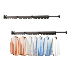 SOGA 2X 127.5cm Wall-Mounted Clothing Dry Rack Retractable Space-Saving Foldable Hanger, Home & Living, Laundry, Drying Racks, , ,  - NZ DEPOT 1