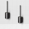 SOGA 2X 27cm Wall-Mounted Toilet Brush with Holder Bathroom Cleaning Scrub Black, Home & Living>Bathroom>Bathroom Accessories>Other, , , , ,  - NZ DEPOT 1