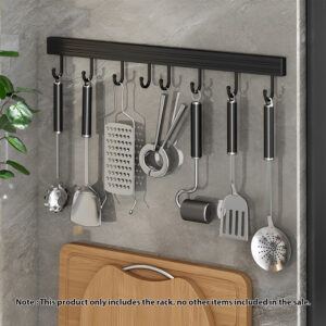 SOGA 2X 41cm Wall Mounted Kitchen Utensil Storage Rack Space-Saving Spatula Organiser with Durable Hooks, Kitchen & Dining, Kitchen Storage, Kitchen Organisation, Spice Organisers, ,  - NZ DEPOT 2