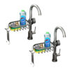 SOGA 2X Dark Grey Single Kitchen Sink Organiser Faucet Soap Sponge Caddy Rack Storage Drainer, Home>Bathroom>Bathroom Accessories>Bathroom Storage, , , , ,  - NZ DEPOT 1