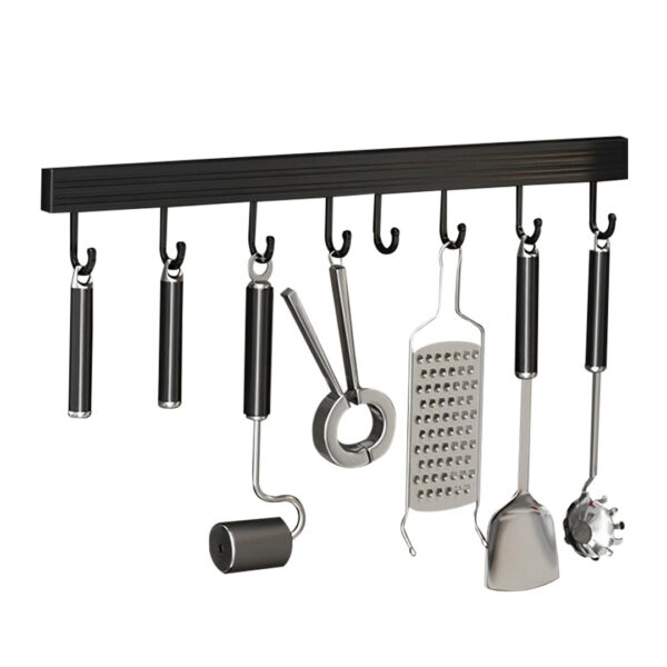 Soga 41Cm Wall Mounted Kitchen Utensil Storage Rack Space-Saving Spatula Organiser With Durable Hooks, Kitchen &Amp; Dining, Kitchen Storage, Kitchen Organisation, Spice Organisers, ,  - Nz Depot 1