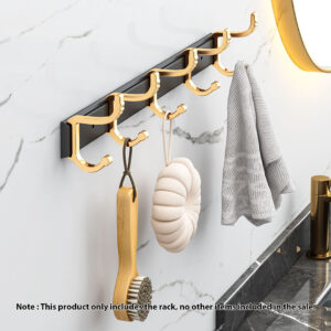 SOGA 41cm Wall Mounted Towel Rack Space-Saving Hanger Organiser with Durable Hooks, Home, Bathroom, Bathroom Accessories, Bathroom Storage, ,  - NZ DEPOT 2