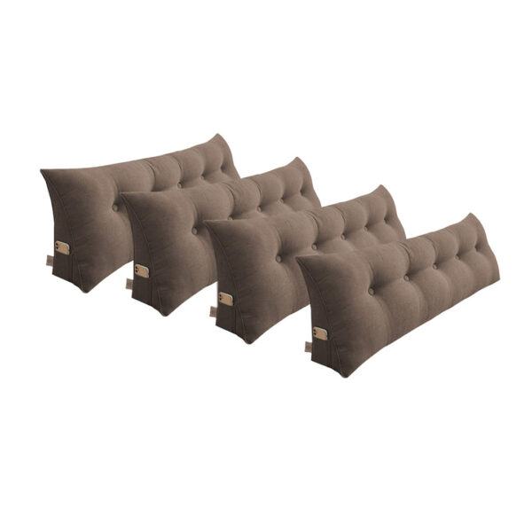 SOGA 4X 180cm Coffee Triangular Wedge Bed Pillow Headboard Backrest Bedside Tatami Cushion Home Decor, Furniture, Living Room Furniture, Occasional Chairs, , ,  - NZ DEPOT 1