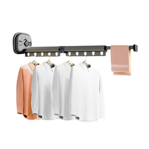 SOGA 93.2cm Wall-Mounted Clothing Dry Rack Retractable Space-Saving Foldable Hanger, Home & Living, Laundry, Drying Racks, , ,  - NZ DEPOT 1