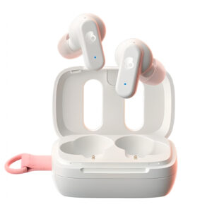 Skullcandy Dime 3 True Wireless In-Ear Headphones - Bone White/Orange Glow - NZ DEPOT