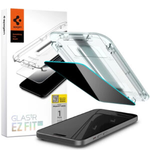 Spigen iPhone 15 Plus (6.7") Premium Privacy Tempered Glass Screen Protector 1P - Anti-Spy