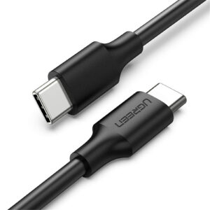 UGREEN UG-50997 USB 2.0 Type C to Type C Male to Male Cable Nickel Plating 1m (Black) 3A Fast Charging 480Mbps Data Transfer - NZ DEPOT