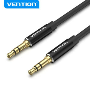Vention 3.5mm Male to Male Audio Cable 5M Black Aluminum Alloy Type - NZ DEPOT
