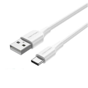 Vention USB 2.0 A Male to C Male 3A Cable 1M White NZDEPOT - NZ DEPOT