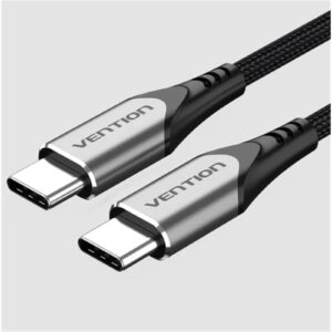 Vention USB 2.0 C Male to C Male Cable 1M Gray Aluminum Alloy Type NZDEPOT - NZ DEPOT