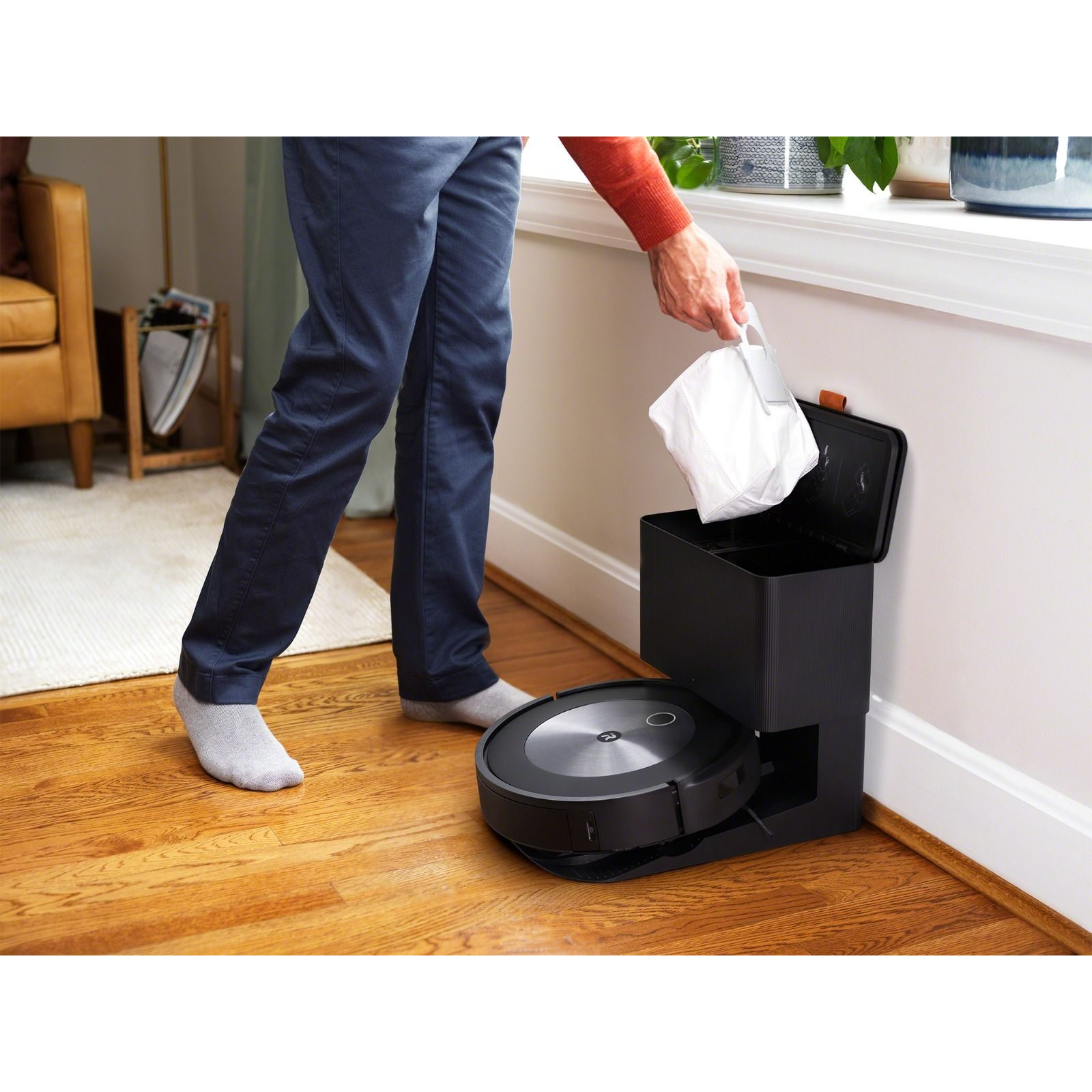 iRobot Roomba J7+ Smart Robot Vacuum Cleaner Sweeping Only With Auto