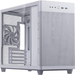ASUS PRIME AP201 MESH WHITE TG Micro Tower for MATX CPU Cooler Support Upto 170mm