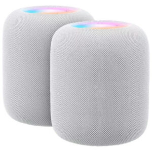 Apple HomePod (2nd Generation) - Bundle of 2 Smart Home WiFi Speakers - White - Stereo pairing
