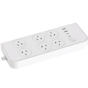 Brilliant Smart Smart WiFi Powerboard 6 Outlet with 2xUSB A 2xUSB C Chargers 1.4m cable length Access and manage your home electronics appliances or devices from anywhere NZDEPOT - NZ DEPOT