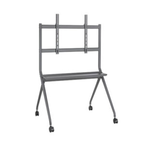 KONIC 50"-86" Heavy-Duty Studio TV Cart - Weight Up to 120kg - Storage Shelf - 75mm Large Casters