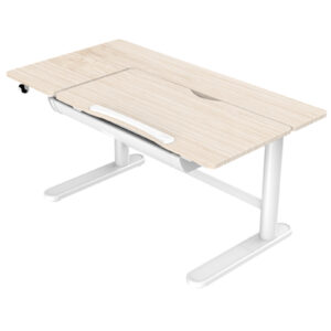 Loctek CD201 1120x600mm White Ergonomic Child Study Desk Height Adjustable Tilt Adjustment Storage Drawer Height Range 550 890mm Loading 40kg Lifting Speed 15mms NZDEPOT - NZ DEPOT