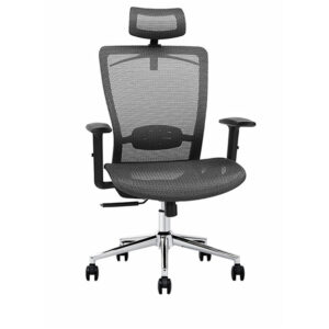 With YZ101 Ergonomic Mesh Office Chair With Backrest and Armrest & Comfy Memory Seat Cushion - NZ DEPOT