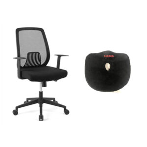 Loctek Ergonomic Sit Bundle With YZ201 Ergonomic Mesh Office Chair With Armrest Comfy Memory Seat Cushion NZDEPOT - NZ DEPOT