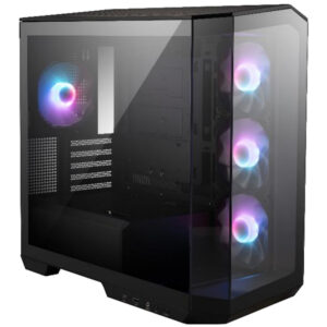 MSI MAG PANO M100R PZ Micro Tower Gaming Case for MATX/ITX Tempered Glass with 4 X ARGb Fans CPU Cooler Support Upto 175mm