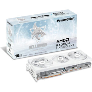 Powercolor Hellhound AMD Radeon RX 7800 XT Hellhound Spectral White Edition 16GB GDDR6 Graphics Card - NZ DEPOT